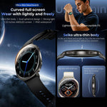 Smartwatch M301, schermo AMOLED da 1,32 pollici, frequenza cardiaca, ossigenazione del sangue, pressione sanguigna, salute femminile, assistente vocale.