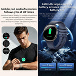 Smartwatch M301, schermo AMOLED da 1,32 pollici, frequenza cardiaca, ossigenazione del sangue, pressione sanguigna, salute femminile, assistente vocale.