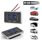 Caricabatterie da auto USB-C a 4 porte per modifiche auto e ricarica rapida, 4 Ports