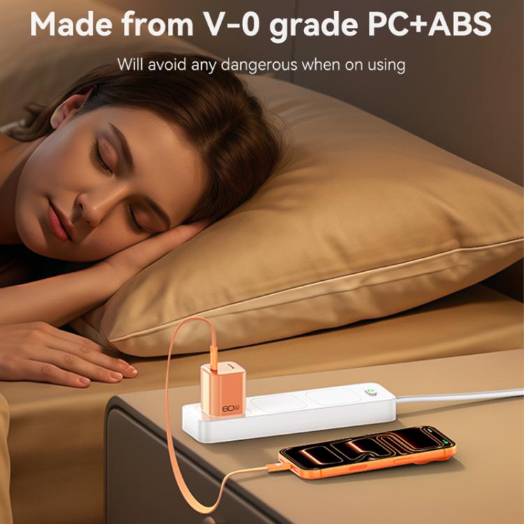 Caricabatterie trasparente Yesido YC27U AVS da 40-60 W con interfaccia USB-C/Type-C., YC27U US Plug