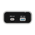 Caricabatterie per auto a doppia porta con ricarica rapida QC3.0+PD3.0., Dual Ports(Black with Silver Border), Dual Ports(Black with Black Border)