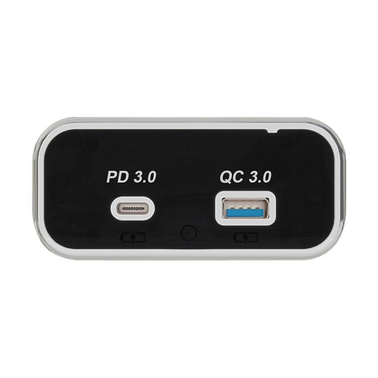 Caricabatterie per auto a doppia porta con ricarica rapida QC3.0+PD3.0., Dual Ports(Black with Silver Border), Dual Ports(Black with Black Border)