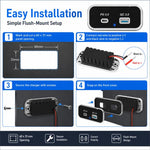 Caricabatterie per auto a doppia porta con ricarica rapida QC3.0+PD3.0., Dual Ports(Black with Silver Border), Dual Ports(Black with Black Border)