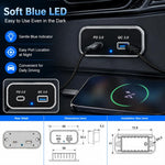 Caricabatterie per auto a doppia porta con ricarica rapida QC3.0+PD3.0., Dual Ports(Black with Silver Border), Dual Ports(Black with Black Border)