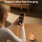 Caricabatterie Yesido YC161 trasparente con interfaccia USB-C/Type-C da 40-60 W e tecnologia AVS., UK Plug