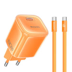 Caricabatterie Yesido YC117 trasparente con interfaccia USB-C/Type-C da 40-60 W e tecnologia AVS., EU Plug