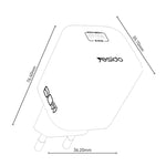 Caricabatterie Yesido YC117 trasparente con interfaccia USB-C/Type-C da 40-60 W e tecnologia AVS., EU Plug