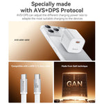 Caricabatterie Yesido YC117 trasparente con interfaccia USB-C/Type-C da 40-60 W e tecnologia AVS., EU Plug