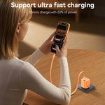 Caricabatterie Yesido YC117 trasparente con interfaccia USB-C/Type-C da 40-60 W e tecnologia AVS., EU Plug