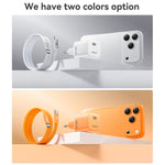 Caricabatterie Yesido YC117 trasparente con interfaccia USB-C/Type-C da 40-60 W e tecnologia AVS., EU Plug