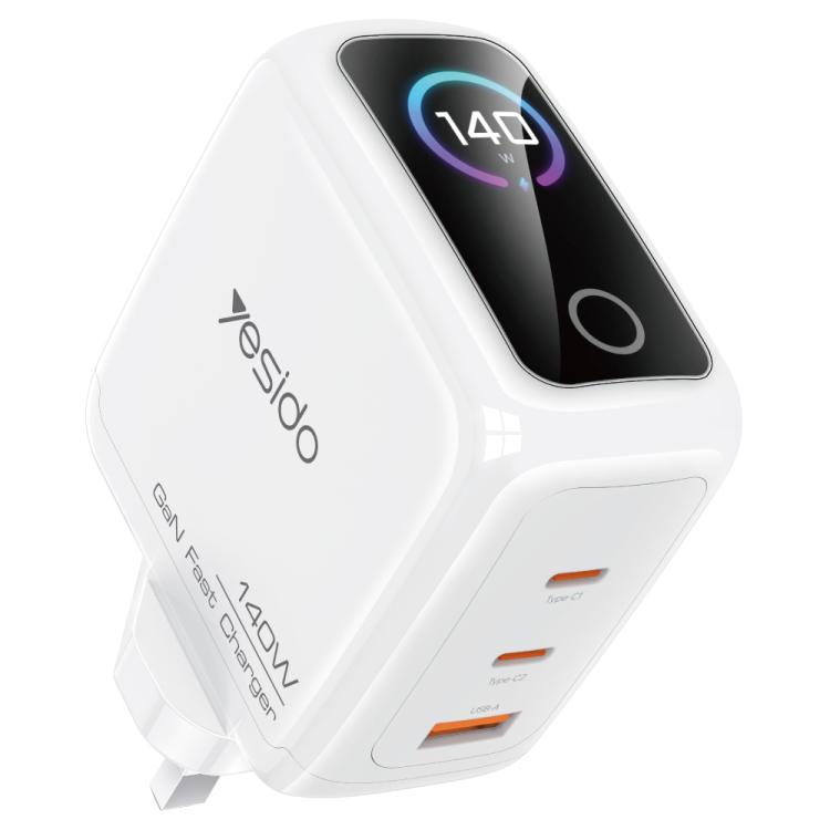 Caricabatterie Yesido YC158 da 140 W con display digitale dinamico, YC158 UK Plug