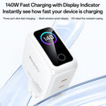 Caricabatterie Yesido YC158 da 140 W con display digitale dinamico, YC158 UK Plug