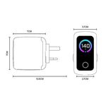 Caricabatterie Yesido YC158 da 140 W con display digitale dinamico, YC158 UK Plug
