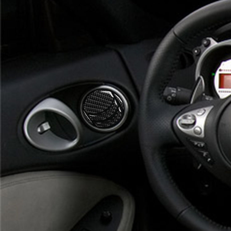 Adesivo decorativo per porte di scarico sinistra e destra in fibra di carbonio per auto per Nissan 350z 2006-2009, guida a destra e sinistra universale, Left And Right Exhaust Ports