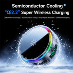 Supporto per auto con presa d'aria, caricabatterie wireless rapido a raffreddamento magnetico da 25 W., S32 Pro