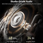 Microfono lavalier Yesido KR25 con riduzione del rumore AI e ricevitore Type-C., KR25