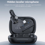 Microfono lavalier Yesido KR24 con riduzione del rumore AI e ricevitore a 8 pin., KR24
