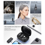 Microfono lavalier Yesido KR24 con riduzione del rumore AI e ricevitore a 8 pin., KR24
