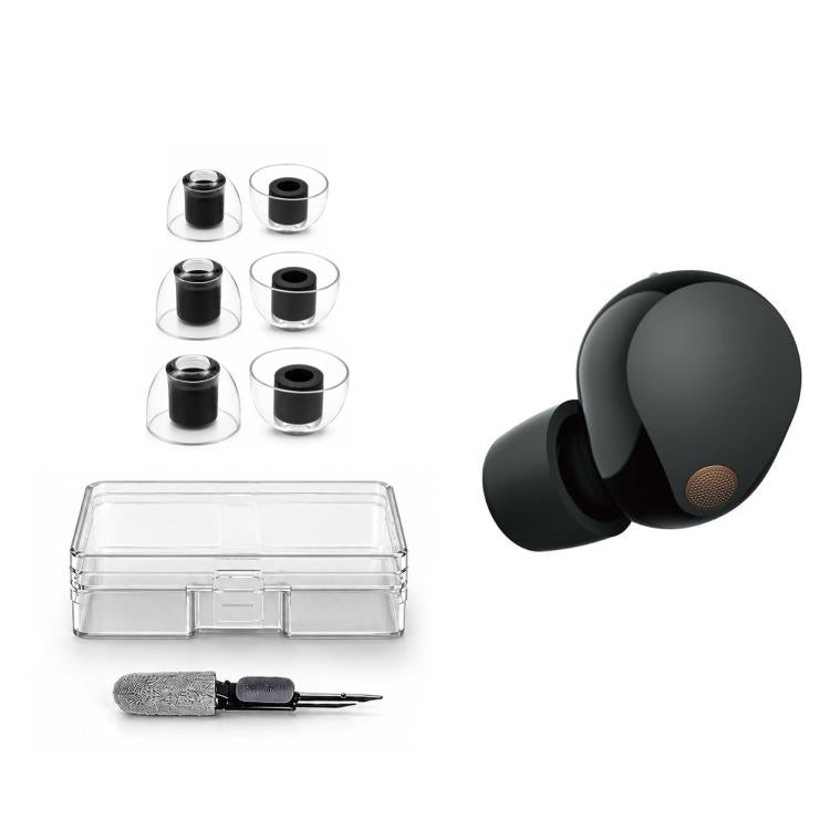 Kit di 3 paia di inserti auricolari in silicone di ricambio XDcase, taglie S/M/L, spazzolino per la pulizia, colore casuale, For Sony WF-1000XM6/XM5/XM4/XM3
