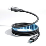 Cavo dati magnetico autoavvolgente JOYROOM S-A65 Serie MagEase da 1,2 m, Type-C to Type-C, USB-A to Type-C, Type-C to 8 Pin, USB-A to 8 Pin