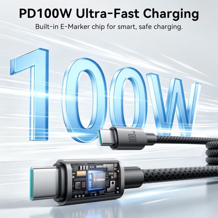 Cavo dati magnetico autoavvolgente JOYROOM S-A65 Serie MagEase da 1,2 m, Type-C to Type-C, USB-A to Type-C, Type-C to 8 Pin, USB-A to 8 Pin