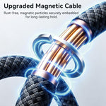 Cavo dati magnetico autoavvolgente JOYROOM S-A65 Serie MagEase da 1,2 m, Type-C to Type-C, USB-A to Type-C, Type-C to 8 Pin, USB-A to 8 Pin