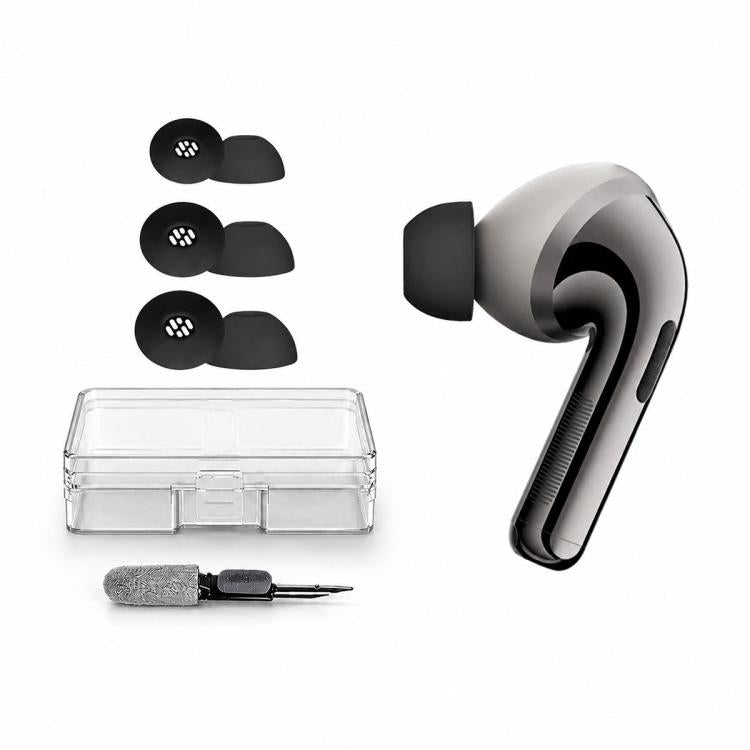 Kit di 3 paia di inserti auricolari in silicone di ricambio XDcase, taglie S/M/L, spazzolino per la pulizia, colore casuale, For OPPO Enco X3 / Free4