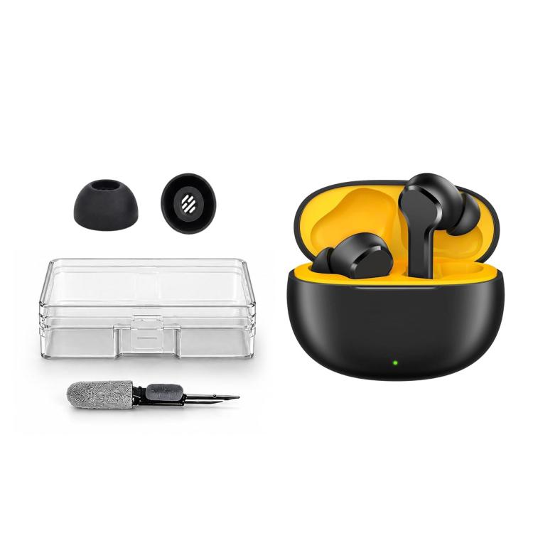 Kit di 3 paia di inserti auricolari in silicone di ricambio XDcase, taglie S/M/L, spazzolino per la pulizia, colore casuale, For Realme Buds T100