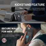 Fierre Shann Oil Wax Vegan Leather Magnetic Card Holder Retro Phone Case, For iPhone 17e / 16e, For iPhone 17 Pro Max, For iPhone 17 Pro, For iPhone 17