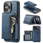 Fierre Shann Oil Wax Vegan Leather Magnetic Card Holder Retro Phone Case, For iPhone Air, For iPhone 16 Pro Max, For iPhone 16 Pro, For iPhone 16 Plus