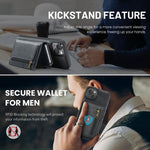 Fierre Shann Oil Wax Vegan Leather Magnetic Card Holder Retro Phone Case, For iPhone 15, For iPhone 14 / 13, For iPhone 14 Pro, For iPhone 14 Pro Max