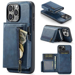 Fierre Shann Oil Wax Vegan Leather Magnetic Card Holder Retro Phone Case, For iPhone 11 Pro Max, For iPhone 11, For iPhone 11 Pro