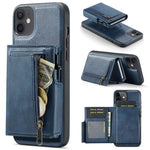 Fierre Shann Oil Wax Vegan Leather Magnetic Card Holder Retro Phone Case, For iPhone 11 Pro Max, For iPhone 11, For iPhone 11 Pro