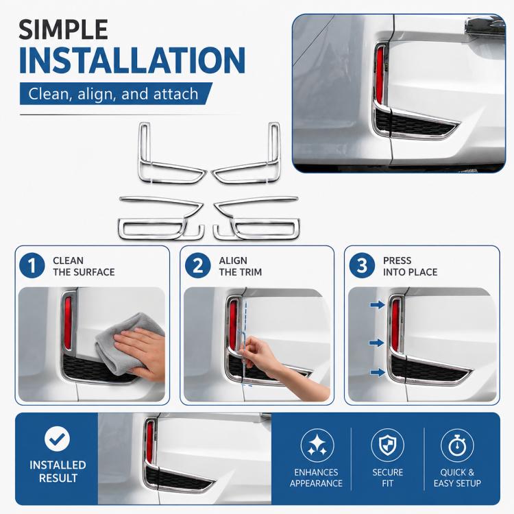 Striscia decorativa per fendinebbia paraurti per Honda STEPWGN SPADA