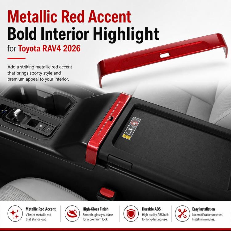 Striscia decorativa per il bracciolo dell'auto, per Toyota RAV4