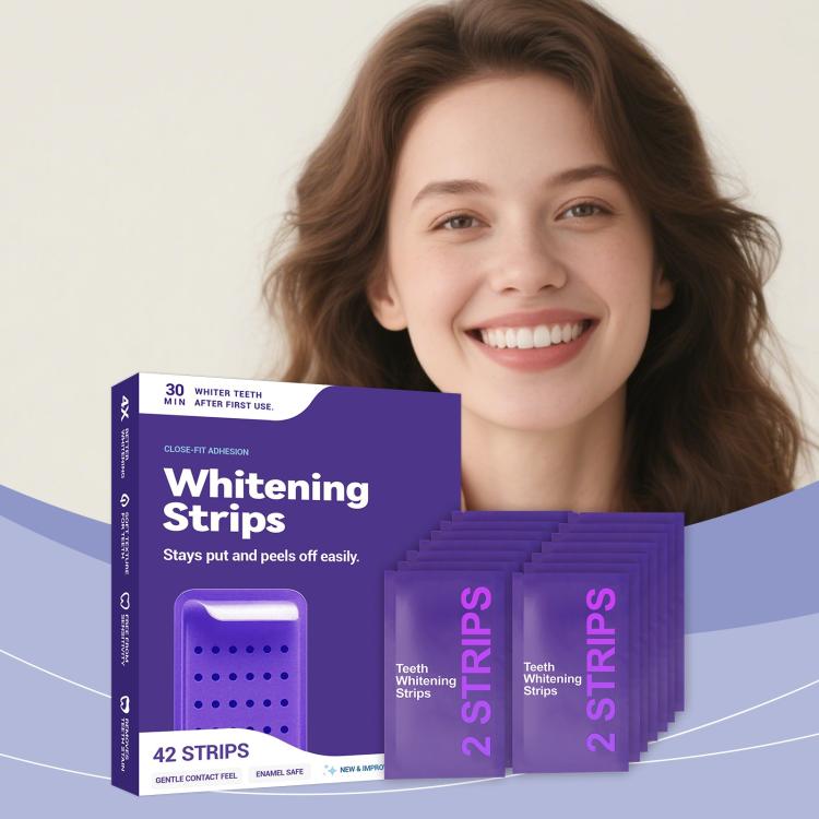 Strisce sbiancanti portatili per la cura dei denti