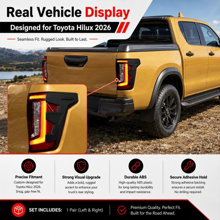 Cornice di rifinitura per fanale posteriore per Toyota Hilux