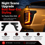 Cornice di rifinitura per fanale posteriore per Toyota Hilux