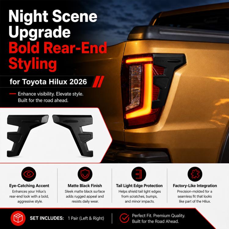 Cornice di rifinitura per fanale posteriore per Toyota Hilux