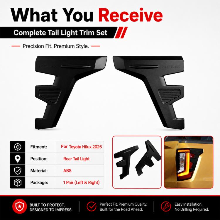 Cornice di rifinitura per fanale posteriore per Toyota Hilux