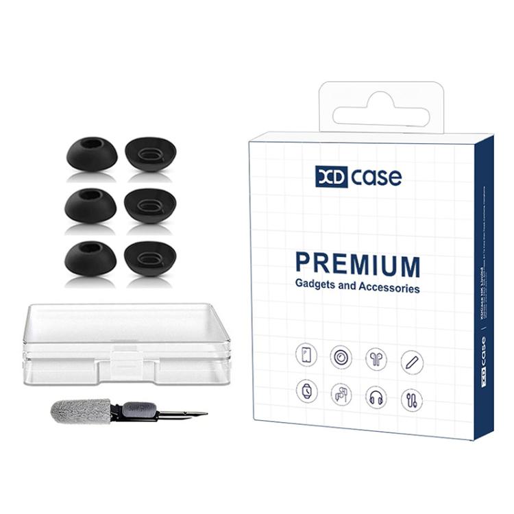 Kit di 3 paia di inserti auricolari in silicone di ricambio XDcase, taglie S/M/L, spazzolino per la pulizia, colore casuale, Ear Tips