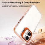 Supporto per obiettivo in acrilico e TPU, custodia per telefono, For iPhone 17, For iPhone Air, For iPhone 16 Pro Max, For iPhone 16 Pro