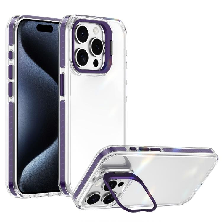 Supporto per obiettivo in acrilico e TPU, custodia per telefono, For iPhone 16 Plus, For iPhone 16, For iPhone 15 Pro Max, For iPhone 15 Pro