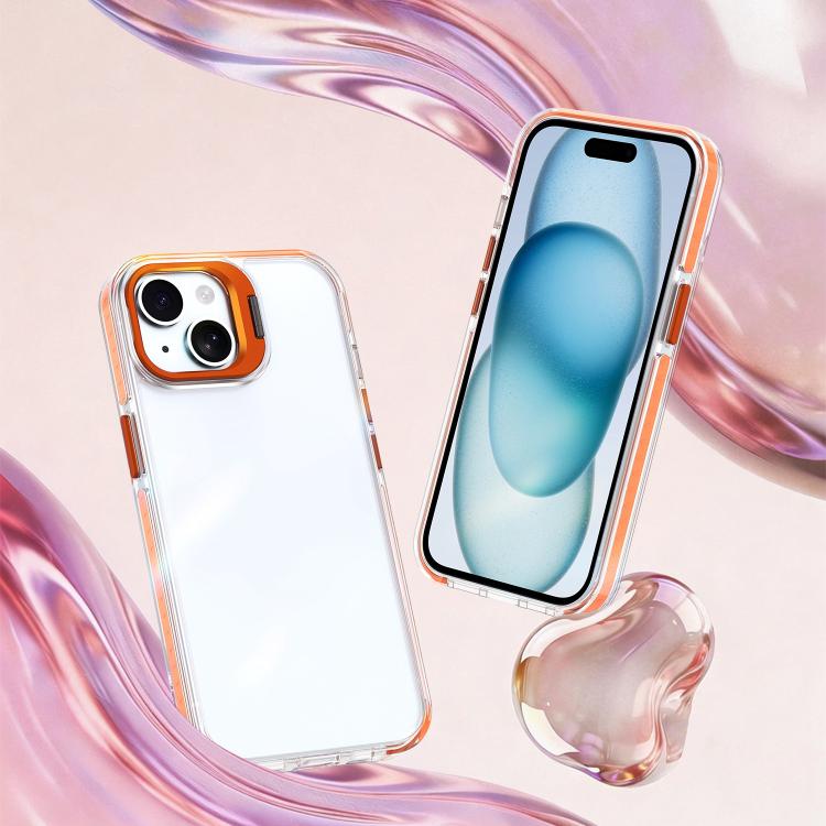 Supporto per obiettivo in acrilico e TPU, custodia per telefono, For iPhone 15 Plus, For iPhone 15, For iPhone 14 Plus, For iPhone 14