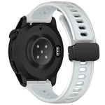 Cinturino per orologio in silicone gel con fibbia magnetica pieghevole nera., For COROS PACE 4