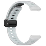 Cinturino per orologio in silicone gel con fibbia magnetica pieghevole nera., For COROS PACE 4