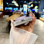 Custodia per telefono magnetica in tre parti con texture a conchiglia perlata, For Galaxy Z Flip8 5G