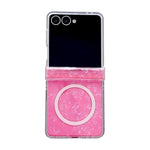 Custodia per telefono magnetica in tre parti con texture a conchiglia perlata, For Galaxy Z Flip8 5G