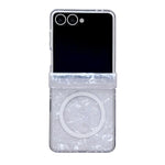 Custodia per telefono magnetica in tre parti con texture a conchiglia perlata, For Galaxy Z Flip8 5G