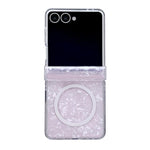 Custodia per telefono magnetica in tre parti con texture a conchiglia perlata, For Galaxy Z Flip8 5G